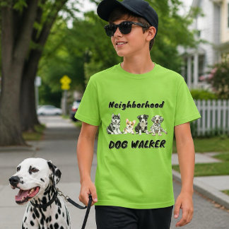 Nachbarschaft Hundeausführ Geschäft T-Shirt