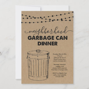 Nachbarschaft Müll kann Einladung zu Abend
