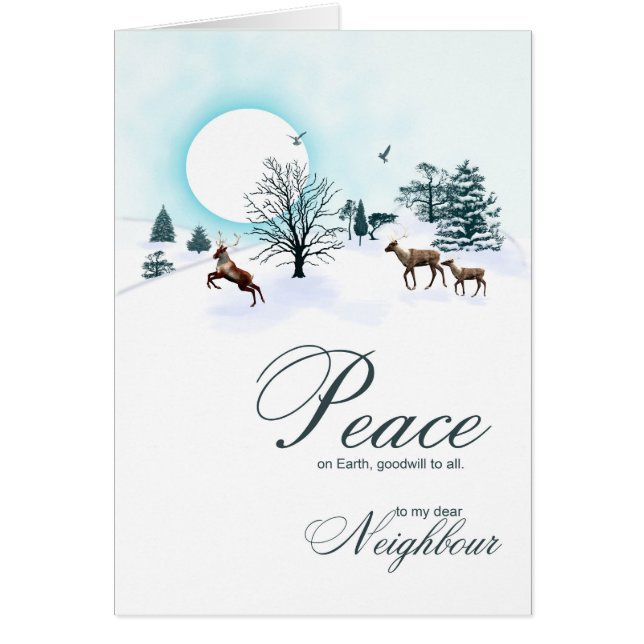 Nachbarschaft, Weihnachtszene mit Rentieren (Vorne)