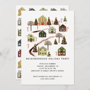 Nachbarschafts-Feiertag Einladung