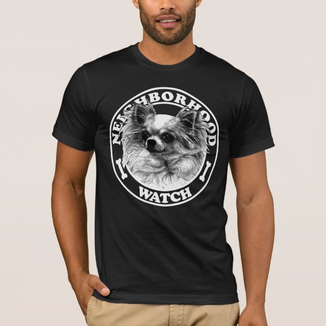 Nachbarschafts-Watchdog-Shirt - Funny Dog Lover Ge T-Shirt (Vorderseite)