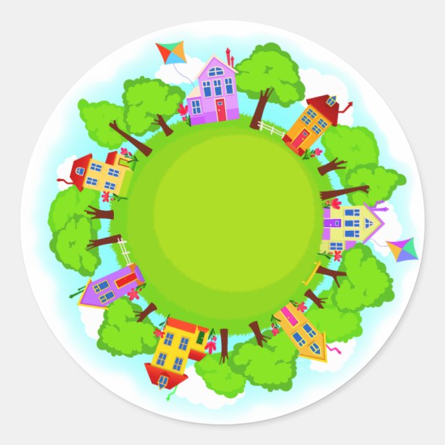 Nachbarschaftsaufkleber - SRF Runder Aufkleber (Vorderseite)