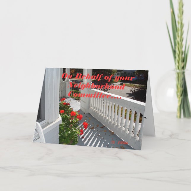 Nachbarschaftsausschuss Dankeskarte (Vorderseite)