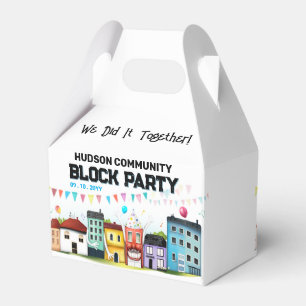 Nachbarschaftsblock-Party Geschenkschachtel