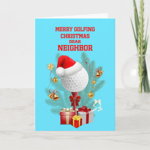 Nachbarschaftsgolfball Feiertagskarte