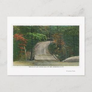 Nachbildung der letzten Brücke von Gen Burgoyne Postkarte