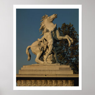 Nachbildung eines der beiden "Frühpferde" Poster