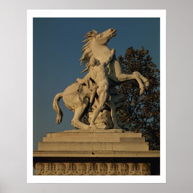 Nachbildung eines der beiden "Frühpferde" Poster (Vorne)