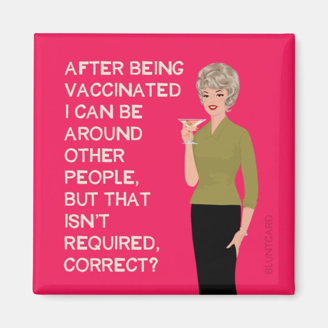 Nachdem ich geimpft wurde, kann ich auch bei ander magnet (Vorne)