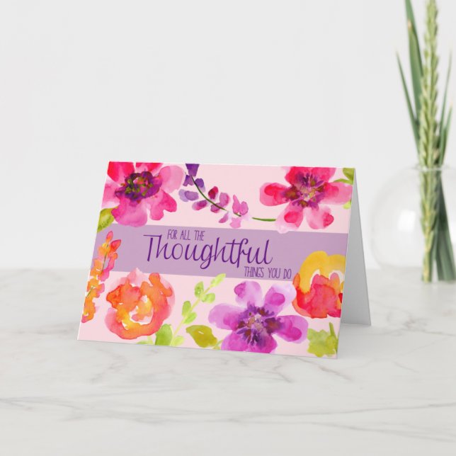 nachdenklich dankeskarte (Vorderseite)