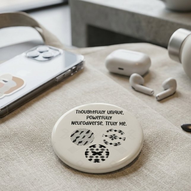 Nachdenklich Einzigartig Stark Neurodivers Wirklic Button (Von Creator hochgeladen)