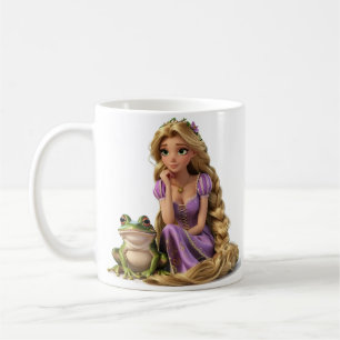 Nachdenkliche Rapunzel Kaffeetasse
