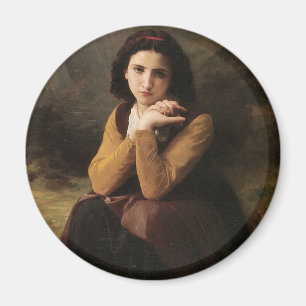 Nachdenkliche Schönheit (Mignon Pensive) 1869 Boug Magnet