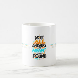 Nachdenklicher Kaffee-Pausen-Spruch Kaffeetasse