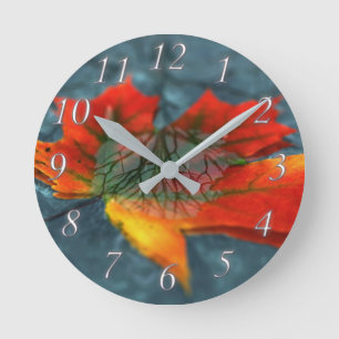 Nachdenkuhr Runde Wanduhr