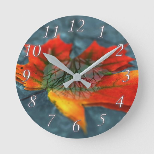 Nachdenkuhr Runde Wanduhr (Vorderseite)