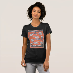 Nachdruck eines britischen Kriegsplakats. T-Shirt