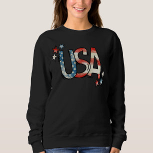 Nachfahren der amerikanischen Flagge USA-Familie a Sweatshirt