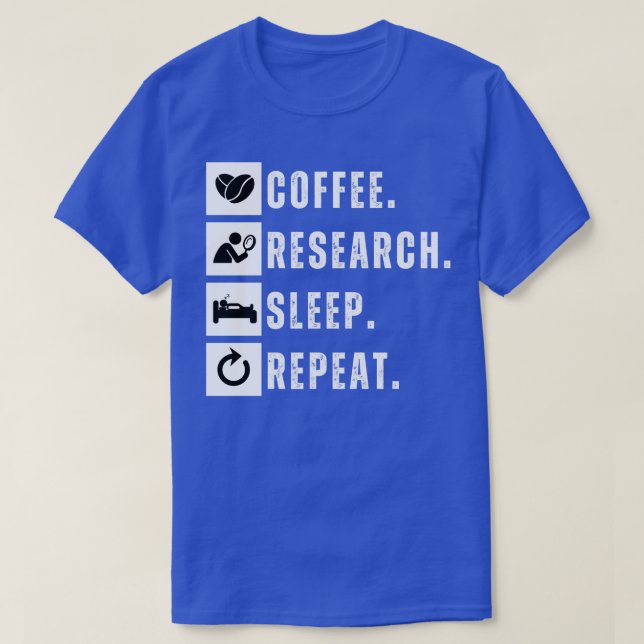Nachforschen von Kaffee T-Shirt (Design vorne)