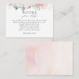 Nachfrage nach Soft Pink Floral Baby Books Visitenkarte