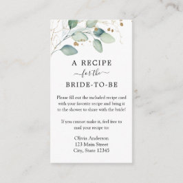 Nachfrage nach Wasserfarbe Eucalytpus-Dusche Begleitkarte