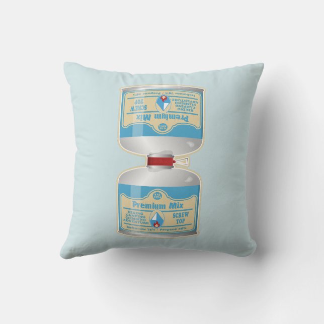 Nachfüllen von Gaskanistern für Lageröfen Kissen (Rückseite)