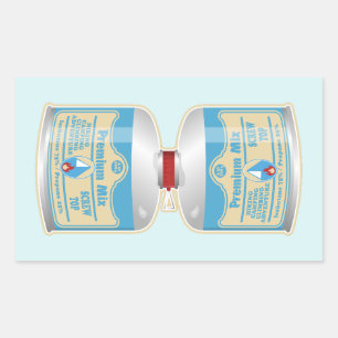 Nachfüllen von Gaskanistern für Lageröfen Rechteckiger Aufkleber