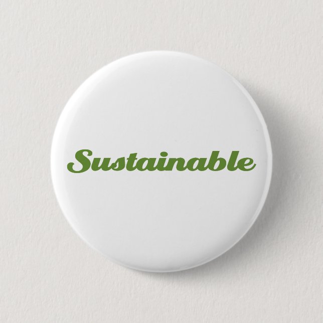 Nachhaltig Button (Vorderseite)