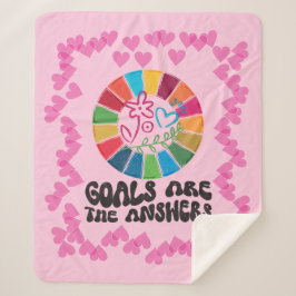 Nachhaltig einkaufen. Leben Sie absichtlich. Globa Sherpadecke