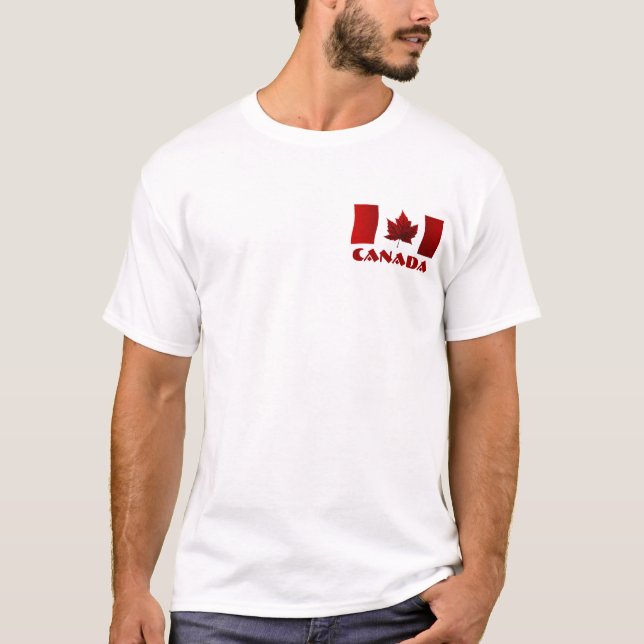 Nachhaltig Men Canada T - Shirt Kanada Flaggen-Shi (Vorderseite)