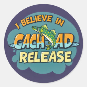 Nachhaltige Fischerei Runder Aufkleber