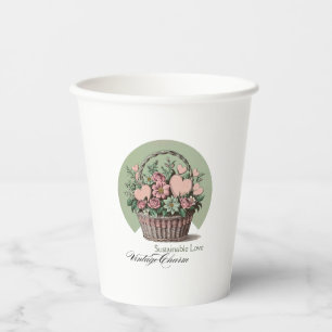 Nachhaltige Liebe, Vintager Charme Pappbecher