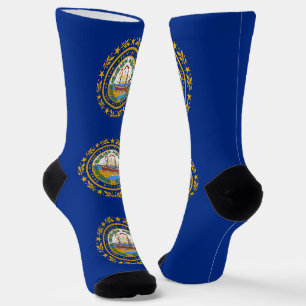Nachhaltige Socken mit der Fahne von New Hampshire