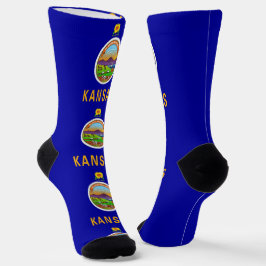 Nachhaltige Socken mit Kansas-Fahne