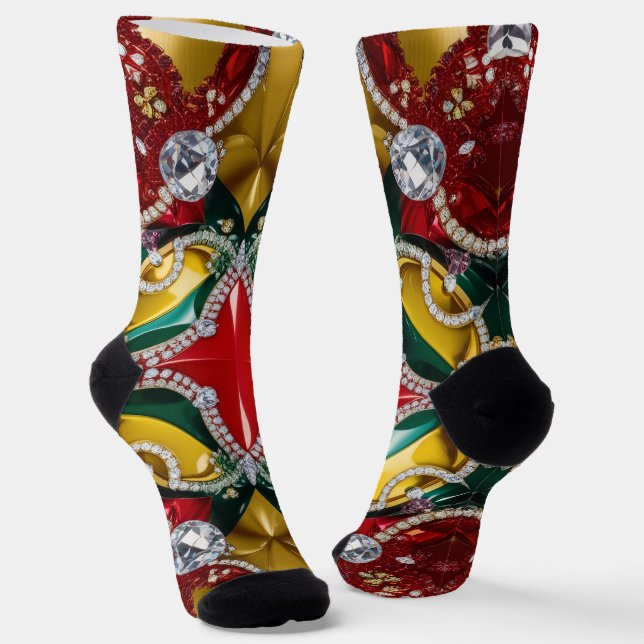 Nachhaltige Socken mit Los Angeles Colors (Gewinkelt)