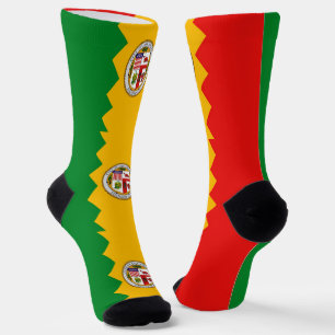 Nachhaltige Socken mit Los Angeles Fahne