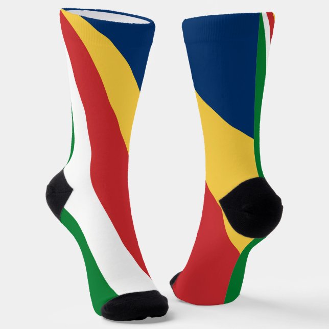 Nachhaltige Socken mit Seychellen-Farben (Gewinkelt)