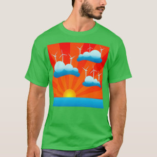 nachhaltige Windenergie T-Shirt