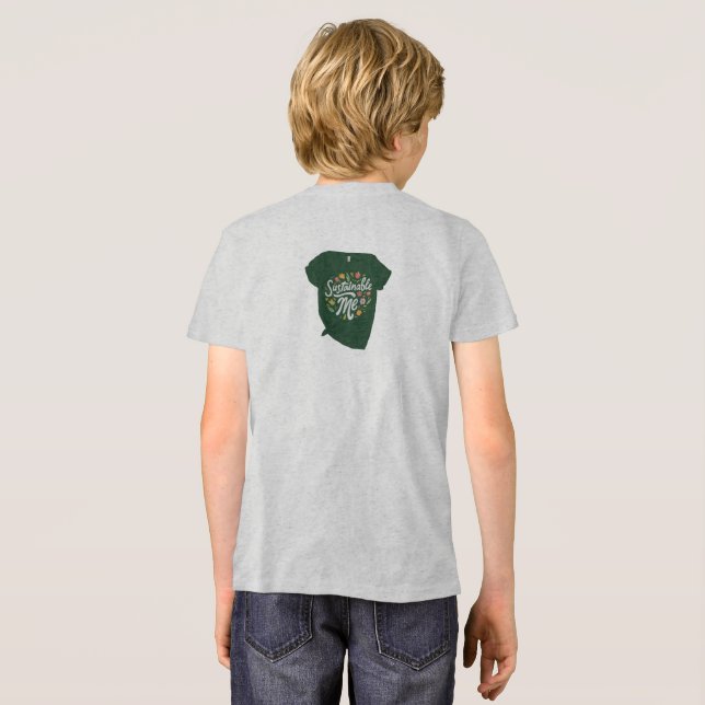 Nachhaltiges Ich: Öko-freundliches Leben vereinbar Tri-Blend Shirt (Rückseite voll)