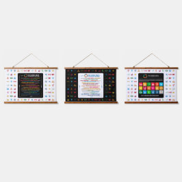 Nachhaltiges SDG-Dekor für Zuhause, Office und Kla Wandteppich Mit Holzrahmen