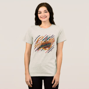 "Nachhaltigkeit beginnt hier T-Shirt" Tri-Blend Shirt