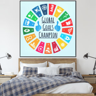 Nachhaltigkeitsziele Champions Inspirationsgeschen Leinwanddruck