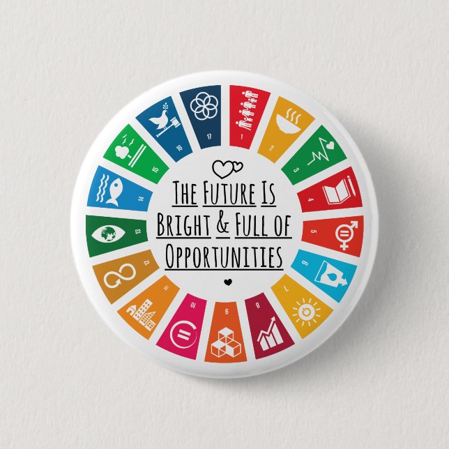 Nachhaltigkeitsziele Interessenvertretung Gemeinsc Button (Vorderseite)