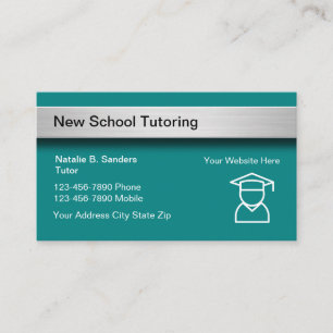 Nachhilfeunterricht Bildung Visitenkarte