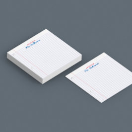 Nachhinweise zum Anleitung von gestrichenem Papier Post-it Klebezettel