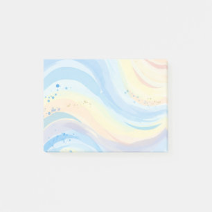 Nachhinweise zur Wasserfarbe Post-it Klebezettel