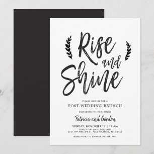 Nachhochzeitsbrunch 'Rise and Shine' Einladung