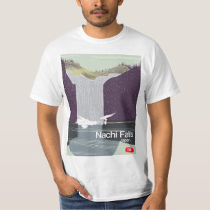 Nachi Wasserfall Japan Vintage Reiseposter T-Shirt