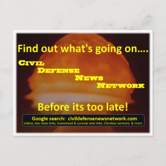 Nachkarte des zivilen Nachrichtennetzes für die Ve Postkarte