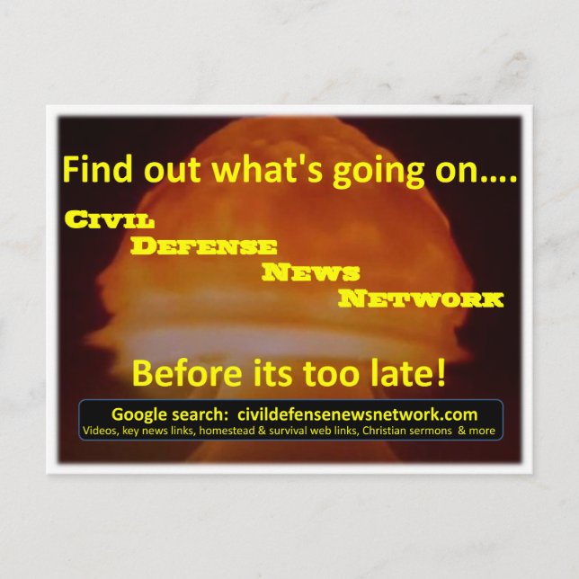 Nachkarte des zivilen Nachrichtennetzes für die Ve Postkarte (Vorderseite)